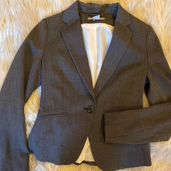 H&M Blazer w/ pencil skirt set- Like new, grey - Picture 1 of 8